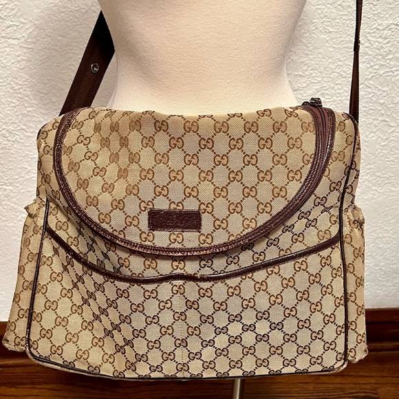 Gucci Monogram Canvas Diaper Bag - Picture 13 of 16